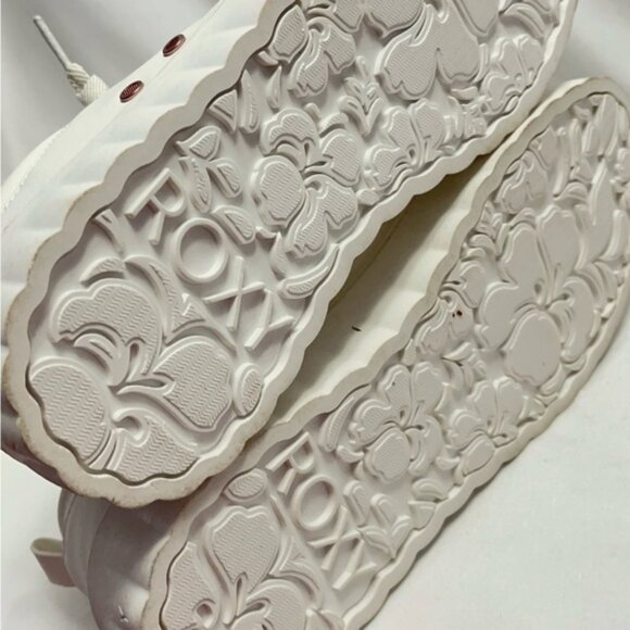 Roxy Chunky Platform Sneakers White & Rose Gold Size 10 - Picture 13 of 13